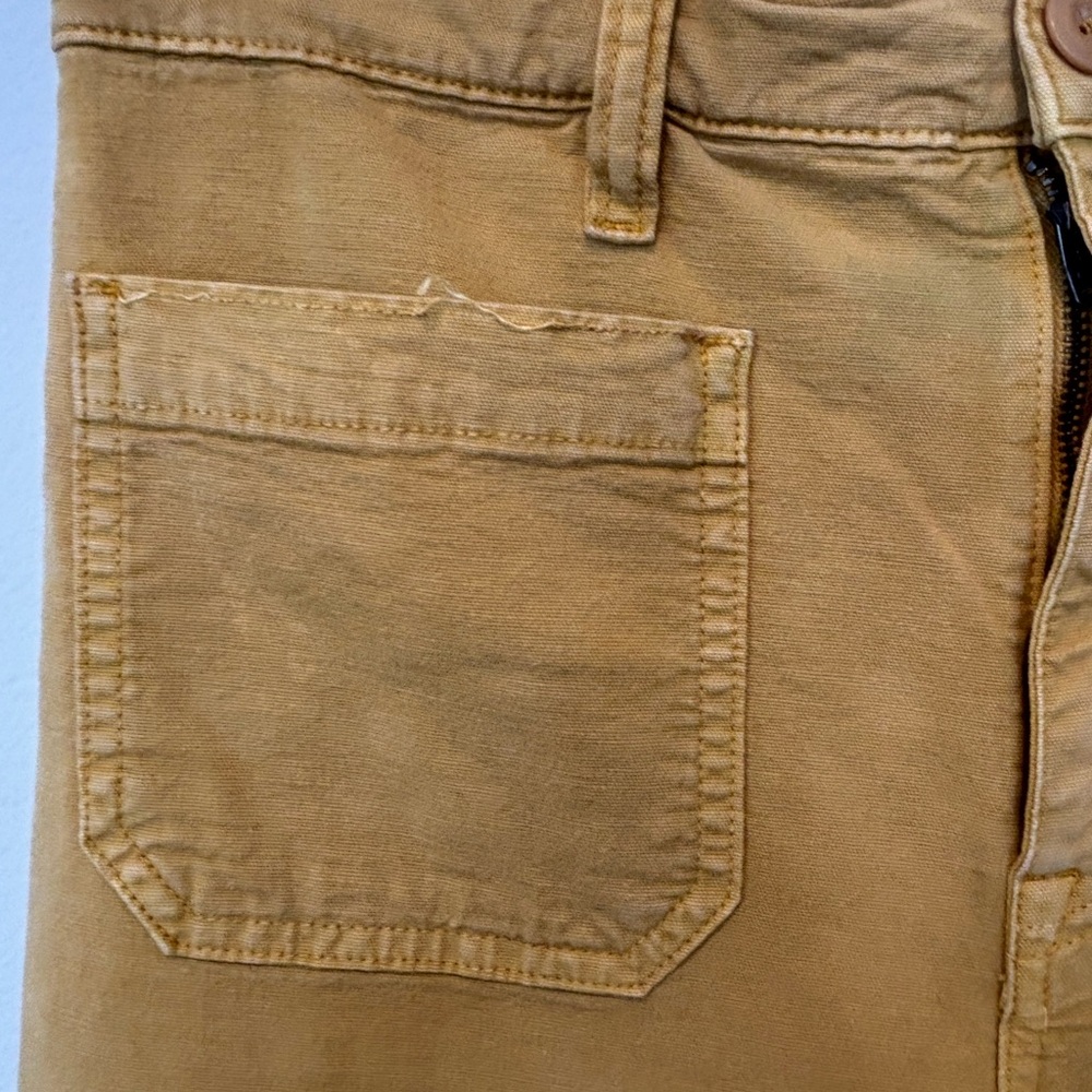 Point Sur Yellow Pants Crop Wide Leg 28 - Picture 3 of 8